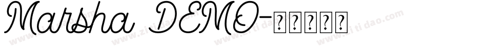 Marsha DEMO字体转换